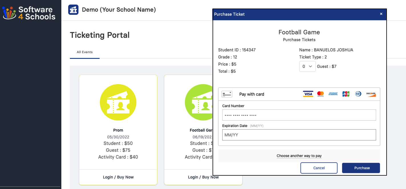 Online Ticketing portal